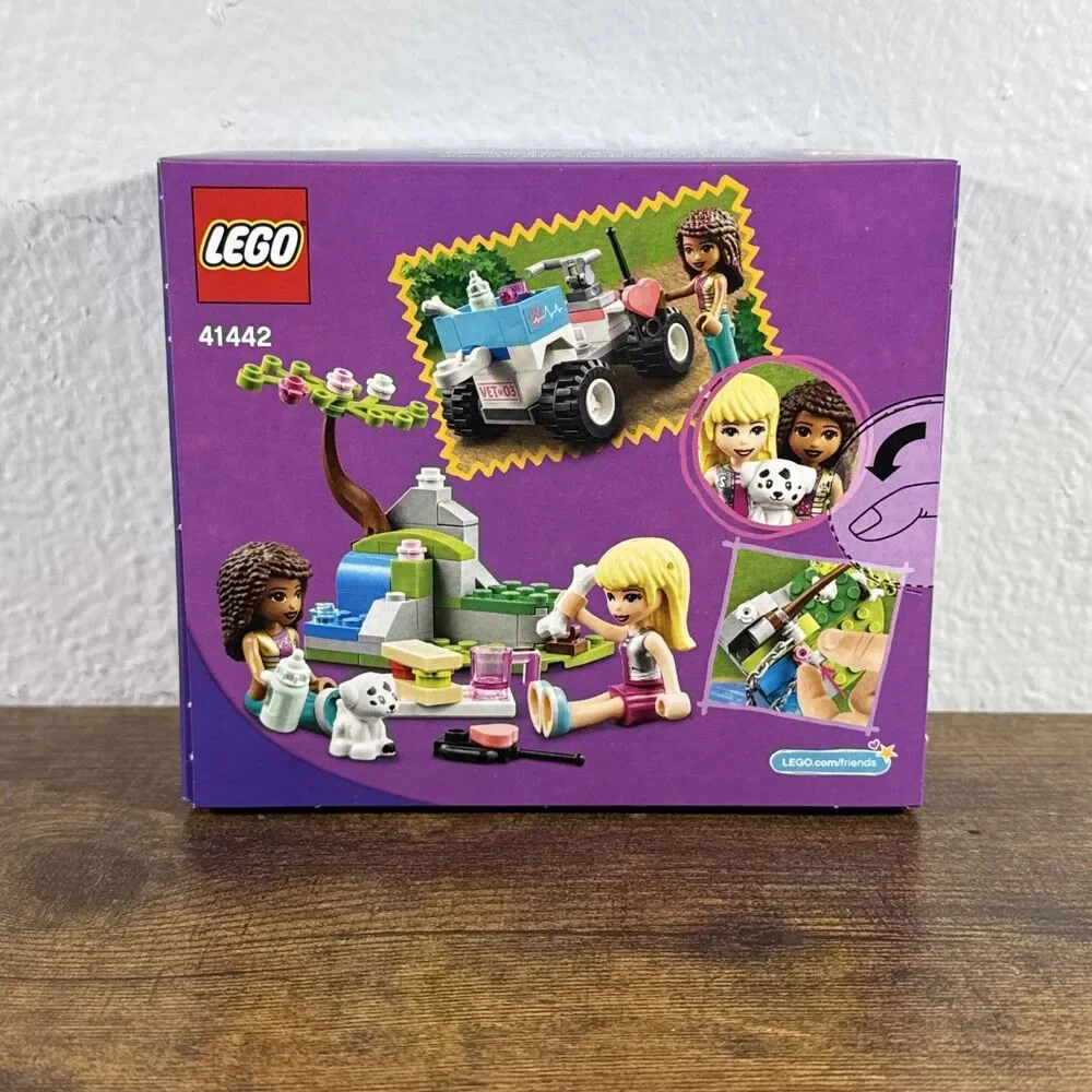 New! LEGO Friends Vet Clinic Rescue Buggy Set 41442 Andrea Stephanie Dog